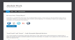 Desktop Screenshot of abolishwork.com